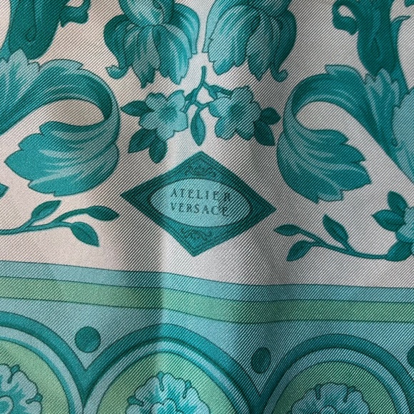 Versace 100% Silk Scarf 34” x 34” - Picture 2 of 5